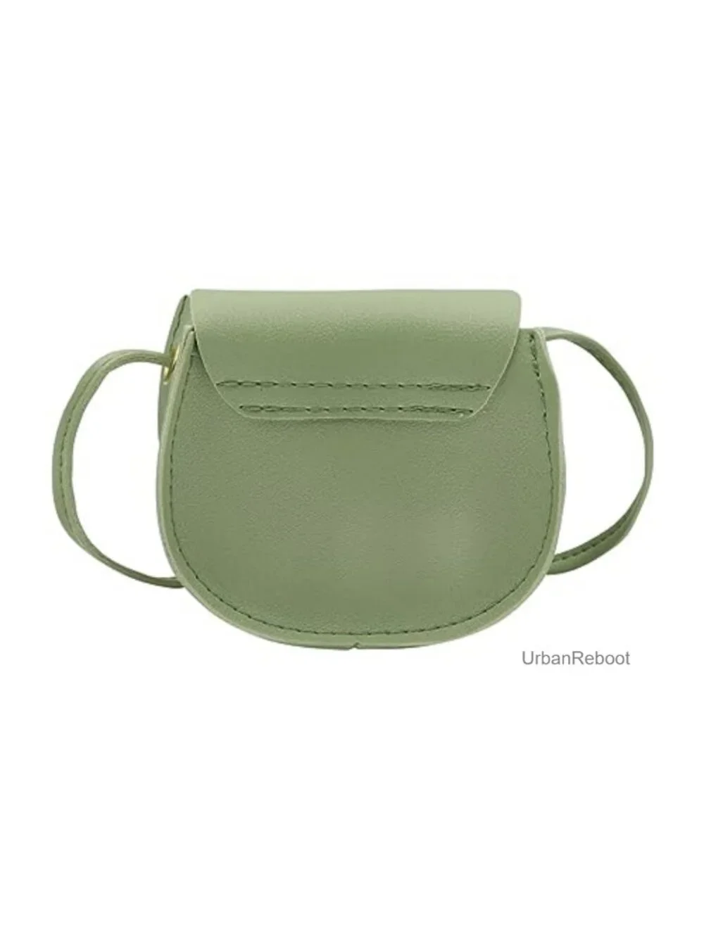 Mini Crossbody Bag Floral PU Leather Saddle Purse for Girls